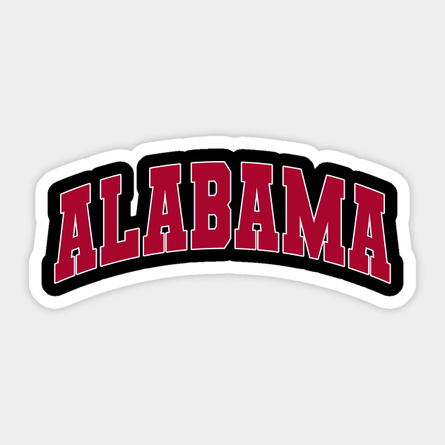 Alabama - jersey college university font text letters football baseball christmas birthday gift letters text basketball softball volleyball hockey love fan player gift for men women kids mothers fathers day dad mom vintage retro city state name Sticker by Fanboy04